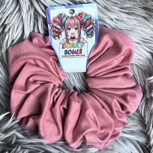 Handmade Bolero Brushed PLY SPN Rose Pink XL Hair Scrunchie